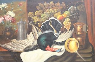Still Life of Pheasant on Table Top, Early 20th C.
