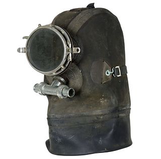 Scarce German or French SCUBA Divers Rubber Helmet Hood