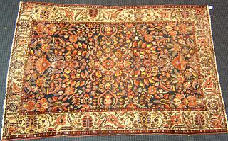 Baktiari throw rug, ca. 1915, with overall florale