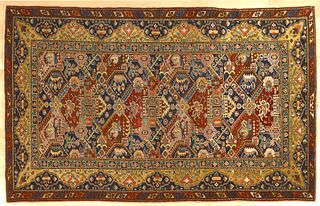 Sejshour throw rug, ca 1900, with floral pattern a