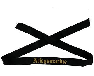 WW2 Kriegsmarine German Navy Tally Cap Ribbon
