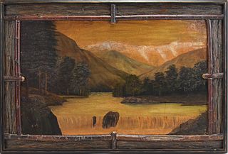 RUSTIC TONALIST LANDSCAPE BY FORD