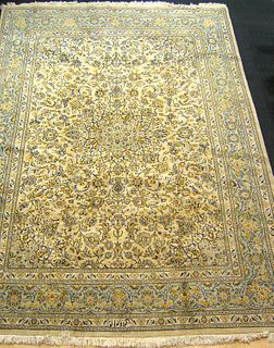 Roomsize Tabriz rug, ca. 1960, 13'3" x 9'6".