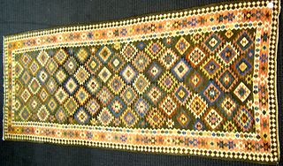 Kilim long rug, 11'10" x 4'8".