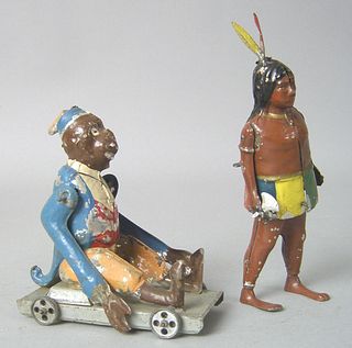 Two German painted tin toys, early 20th c., to inc