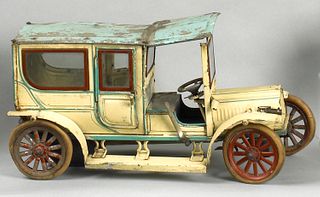 Carette painted tin limousine, early 20th c., 15".