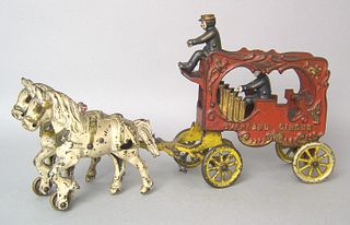 Kenton cast iron Overland circus wagon with driver