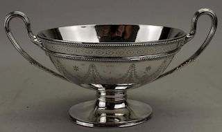 Antique Silverplate Double Handled Compote