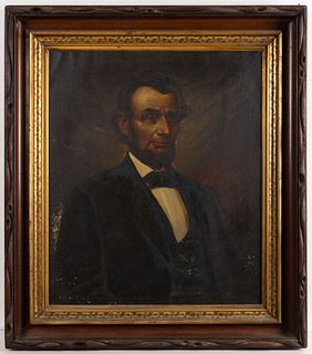 LOUIS P. DIETERICH (GERMAN-BORN AMERICAN, 1842-1922) PORTRAIT OF ABRAHAM LINCOLN