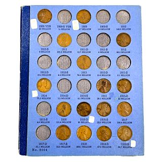 1909-1940 Lincoln Wheat Cent Book [63 Coins]