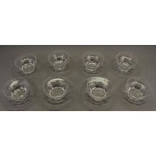 (8) Stuart Glass Sherbert Cups/Plates