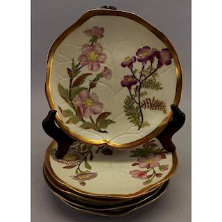 (5) Gilt French Floral Dishes