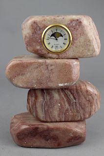 Modern Marble Quartz Mantel Clock