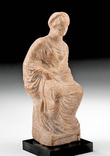 Greek Hellenistic Terracotta Figure, Elegant Female