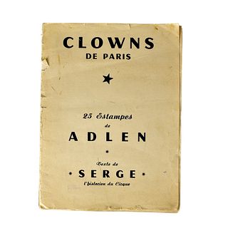 Michel Adlen (1902-1980) "Clowns De Paris" Book