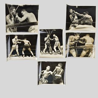 Six Boxing Photograph Memorabilia