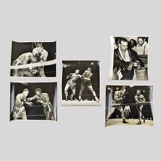 Five Boxing Photograph Memorabilia