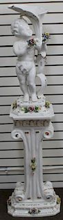 Cassano Porcelain Figurine & Pedestal