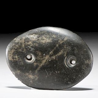 Glacial Kame Slate Gorget, From the Collection of Jan Sorgenfrei, Ohio