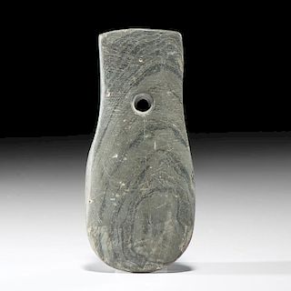 Keyhole Banded Slate Pendant, From the Collection of Jan Sorgenfrei, Ohio