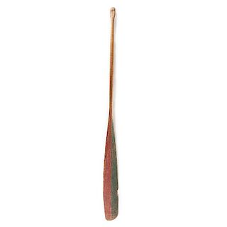 Northeastern Woodlands Painted Wood Paddle