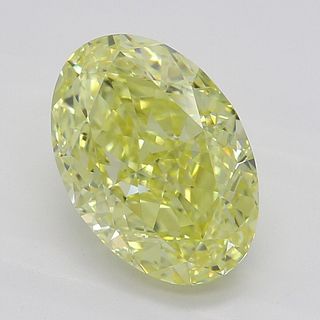 1.73 ct, Natural Fancy Intense Yellow Even Color, VS1, Oval cut Diamond (GIA Graded), Appraised Value: $62,200 
