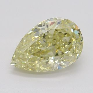 1.00 ct, Natural Fancy Yellow Even Color, VS1, Pear cut Diamond (GIA Graded), Appraised Value: $12,300 