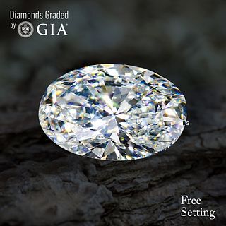 3.40 ct, F/VVS1, Oval cut GIA Graded Diamond. Appraised Value: $259,200 