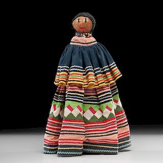Seminole Palmetto Fiber Doll, Exhibited at the Booth Western Art Museum, Cartersville, Georgia