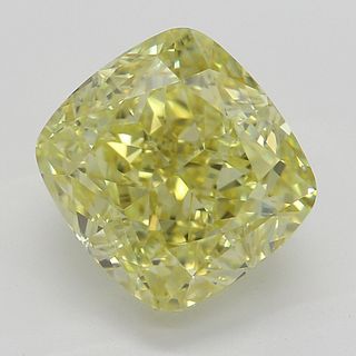 2.72 ct, Natural Fancy Intense Yellow Even Color, VVS1, Cushion cut Diamond (GIA Graded), Appraised Value: $136,200 