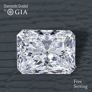 NO-RESERVE LOT: 1.50 ct, D/VVS1, Radiant cut GIA Graded Diamond. Appraised Value: $55,400 
