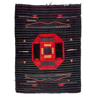 Navajo Germantown Moki Pictorial Weaving / Rug