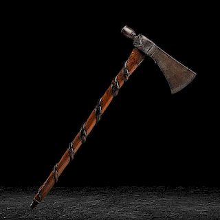 Plains Pipe Tomahawk with Figural Handle, From the Collection of Jan Sorgenfrei