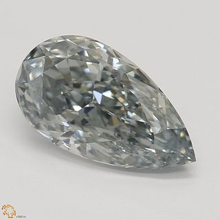 1.53 ct, Natural Fancy Gray-Blue Even Color, IF, Type IIb Pear cut Diamond (GIA Graded), Appraised Value: $1,529,900 