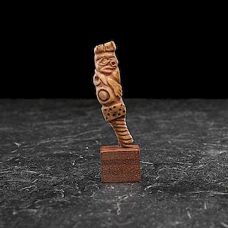 Tlingit Carved Walrus Ivory Amulet