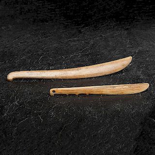 Eskimo Walrus Ivory Storyteller Knife