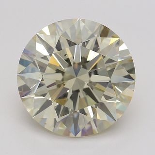 3.00 ct, Natural Fancy Light Brown Yellow Even Color, VS2, Round cut Diamond (GIA Graded), Appraised Value: $46,700 