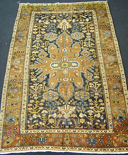 Roomsize Heriz rug, ca. 1930, with central medalli