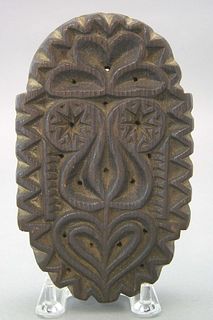 Pennsylvania carved pine butter print, 19th c., wi
