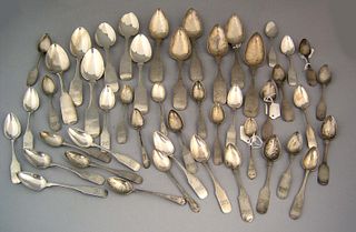 Philadelphia spoons, late 18th/early 19th c., with