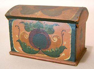 Two Scandinavian dome top boxes, late 19th/early 2