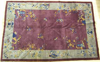 Chinese rug, ca. 1950, 8'10" x 5'10".