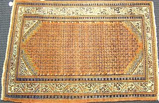 Sarouk throw rug, ca. 1930, 6'10" x 4'4", together