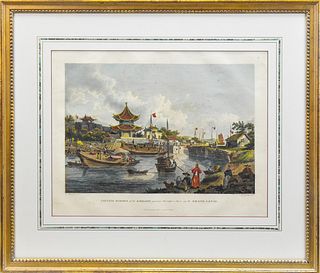 B.T. POUNCY "GRAND CANAL" HAND-COLORED ENGRAVING