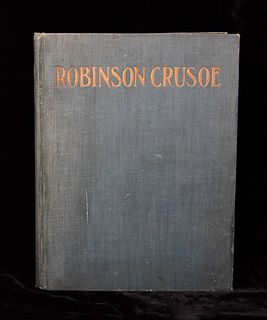 DANIEL DEFOE"...ADVENTURES OF ROBINSON CRUSOE"