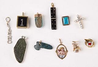 Lot of Pendants and Tie Tacs
