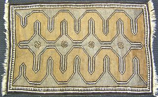 Southeast Persian throw rug, ca. 1940, with four p