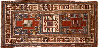 Lori Pambok throw rug, late 19th c., with 3 medall
