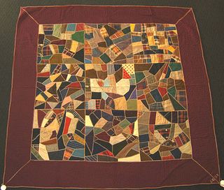 Berks County, Pennsylvania crazy quilt dated 1897,