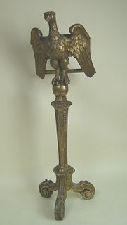Carved and gilded lectern, early 19th c., with a s